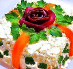 Вкусный салат с сельдью